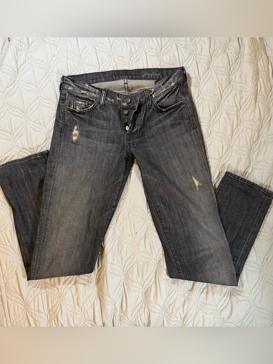 7 For All Mankind Denim - 7 For All Mankind Josefina Distressed Jeans Women’s 24 Dark Wash